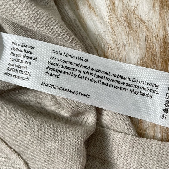 Eileen Fisher 100% merino wool hi Lo knit - Picture 7 of 8